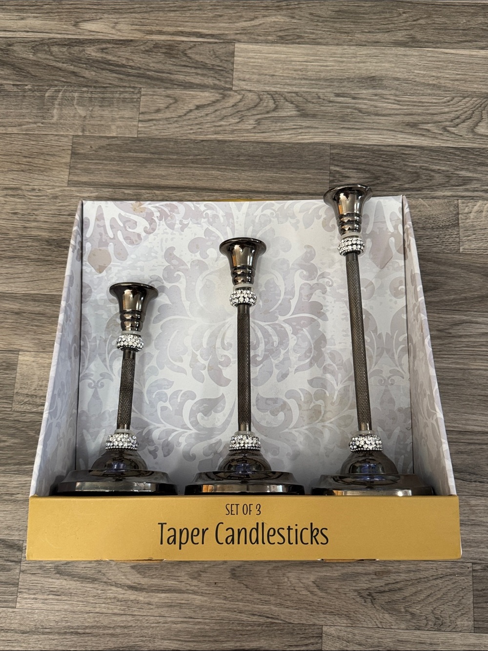 Taper candlestick set of 3